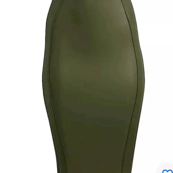 IVY PARK x Adidas Green Midi Pencil Skirt with Slit Sz XS NWT (A0315) - Picture 9 of 16